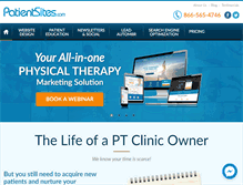 Tablet Screenshot of patientsites.com